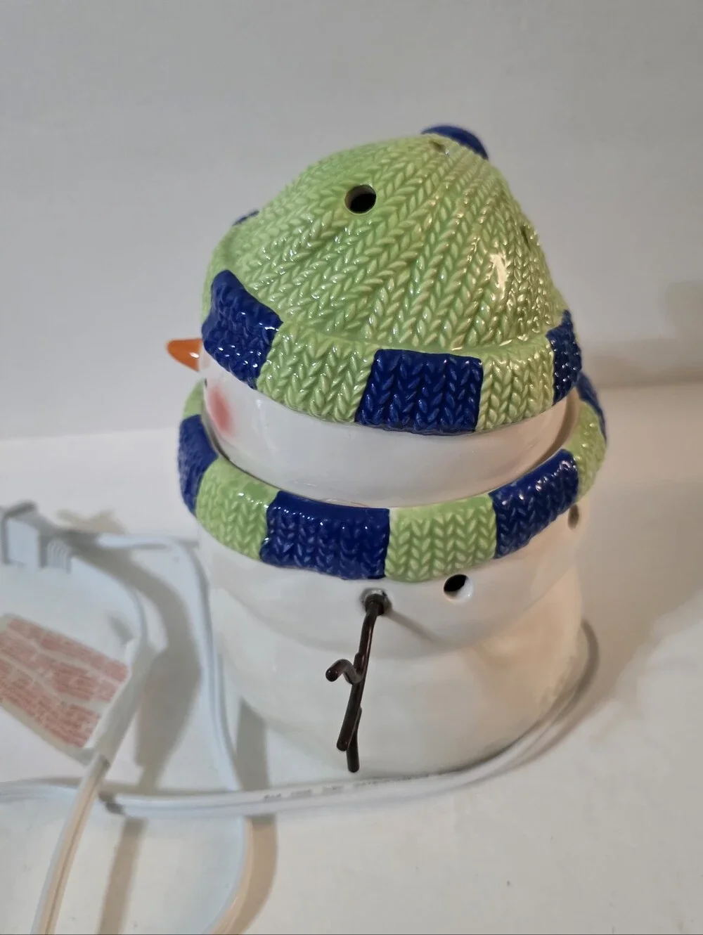Scentsy Snowman Premium Warmer Holiday Collection In Box